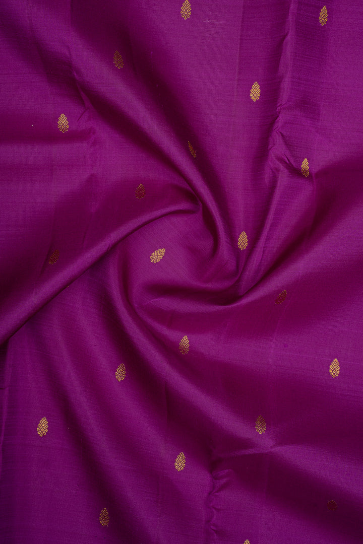Magenta Purple Varisaipettu Pure Kanchipuram Silk Saree