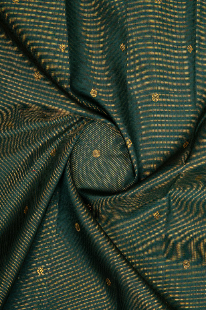 Emerald Green Vintage Vairaoosi Pure Kanchipuram Silk Saree