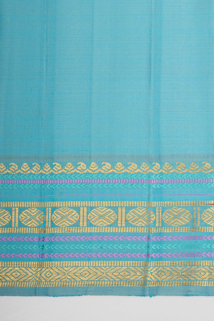 Magenta Purple Varisaipettu Pure Kanchipuram Silk Saree