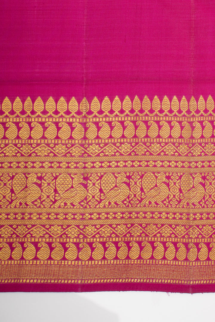 Emerald Green Vintage Vairaoosi Pure Kanchipuram Silk Saree