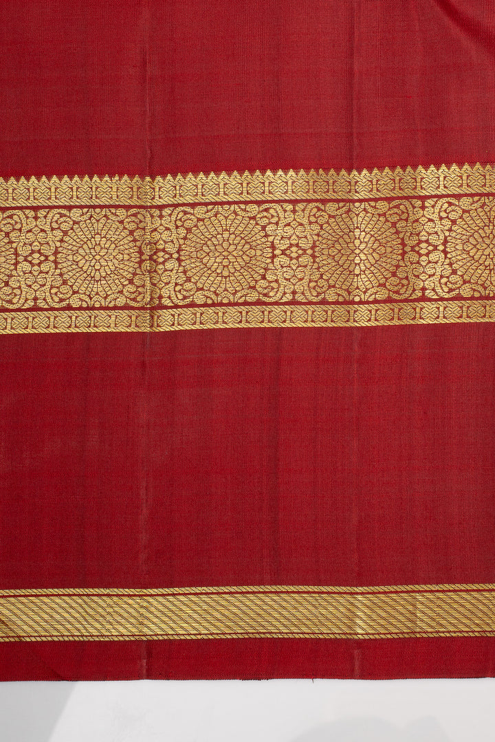 Bottle Green Traditional Pure Kanchipuram Silk Saree