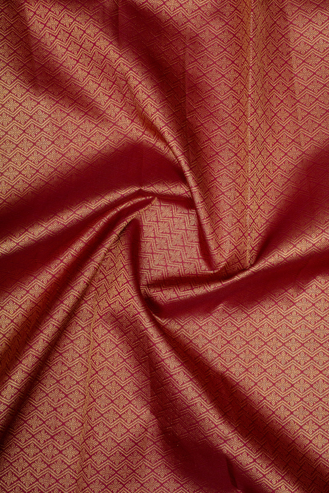 Rust Orange Traditional Pure Kanchipuram Silk Saree