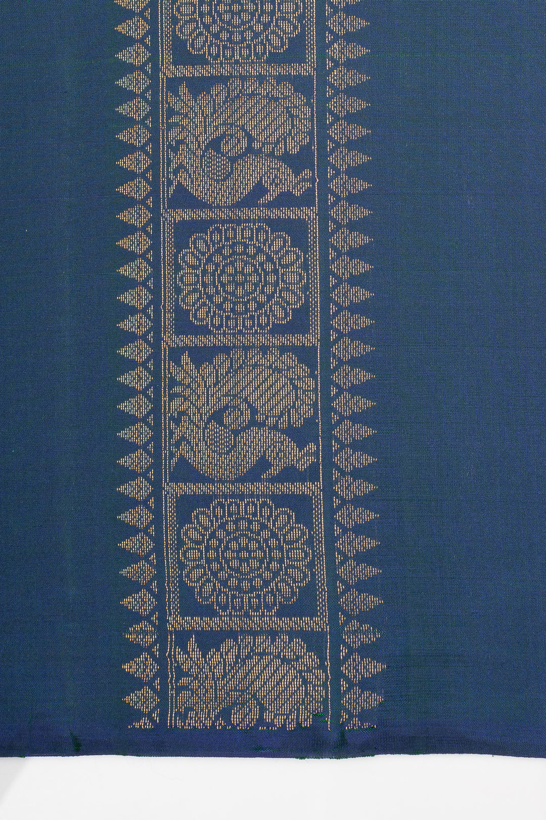 Peacock Blue Traditional Pure Soft Silk Saree