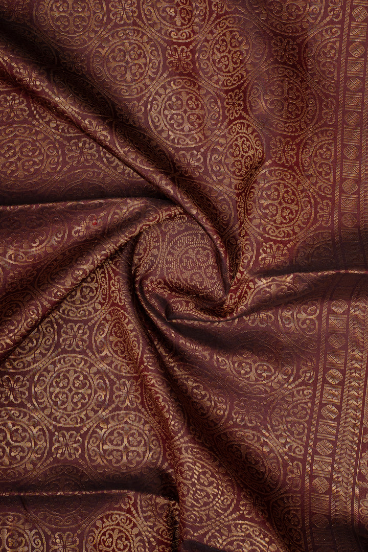 Maroon Traditional Pure Soft Silk Saree