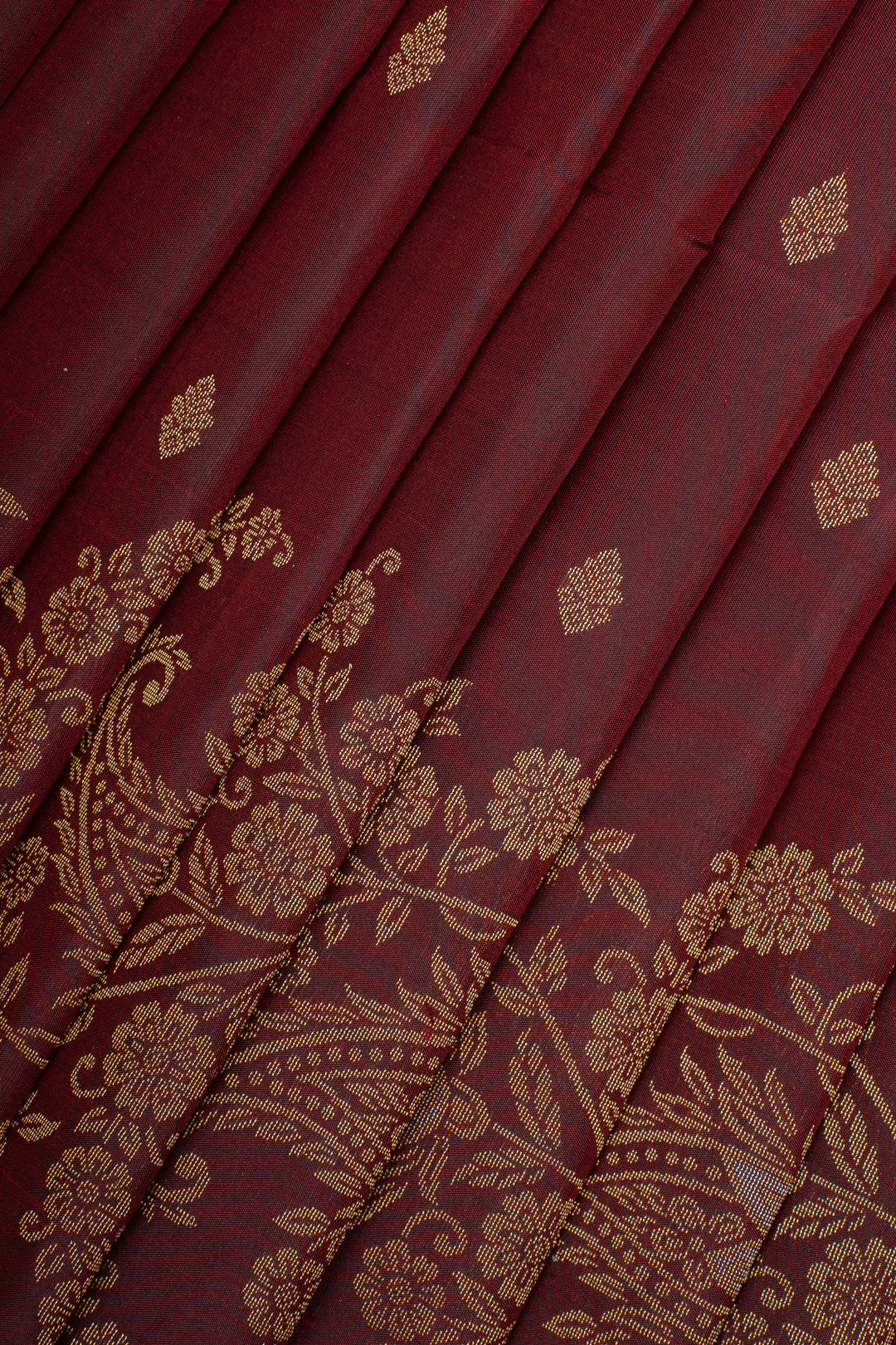 Maroon Traditional Pure Soft Silk Saree