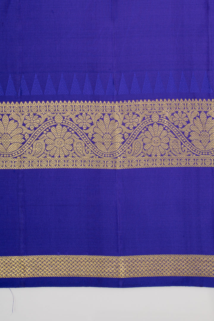 Peacock Green Traditional Pure Kanchipuram Silk Saree