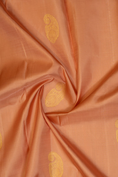 Flamingo pink and red traditional pure Kanchipuram silk saree