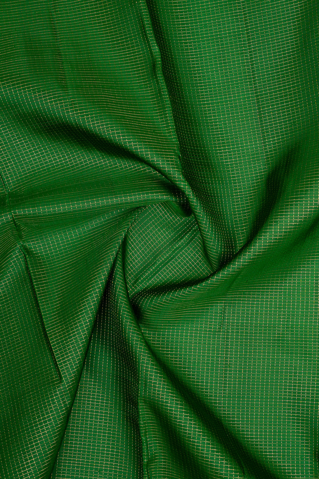 Bottle Green Stripes Pure Kanchipuram Silk Saree