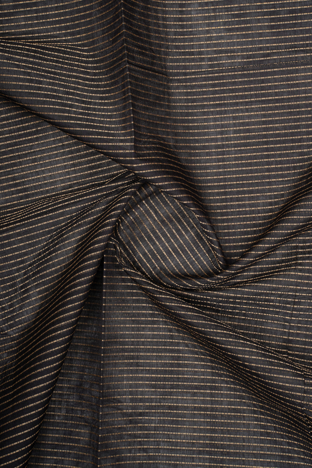 Black Stripes Pure Cotton Saree