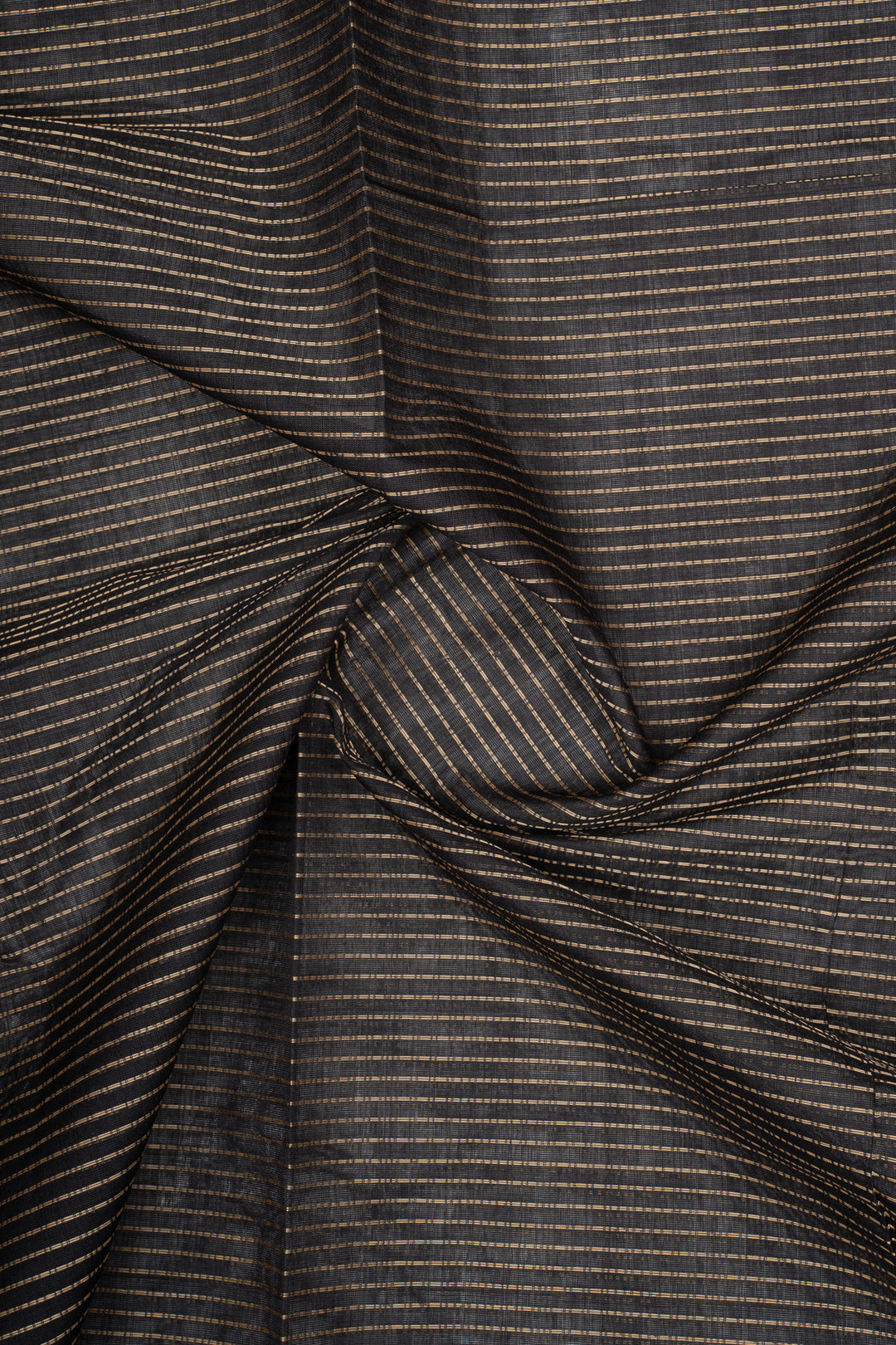 Black Stripes Pure Cotton Saree