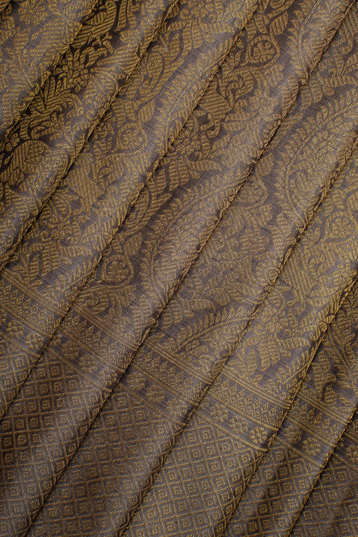 Lilac Beige Shot Colour Pure Kanchipuram Silk Saree