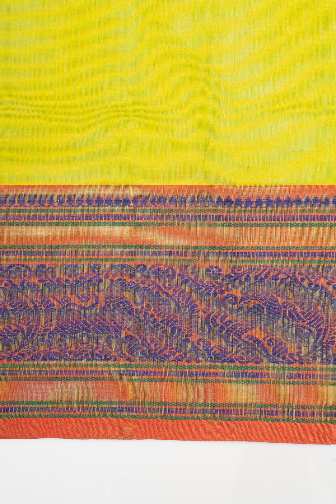 Mehandi Green Traditional Pure Cotton Saree