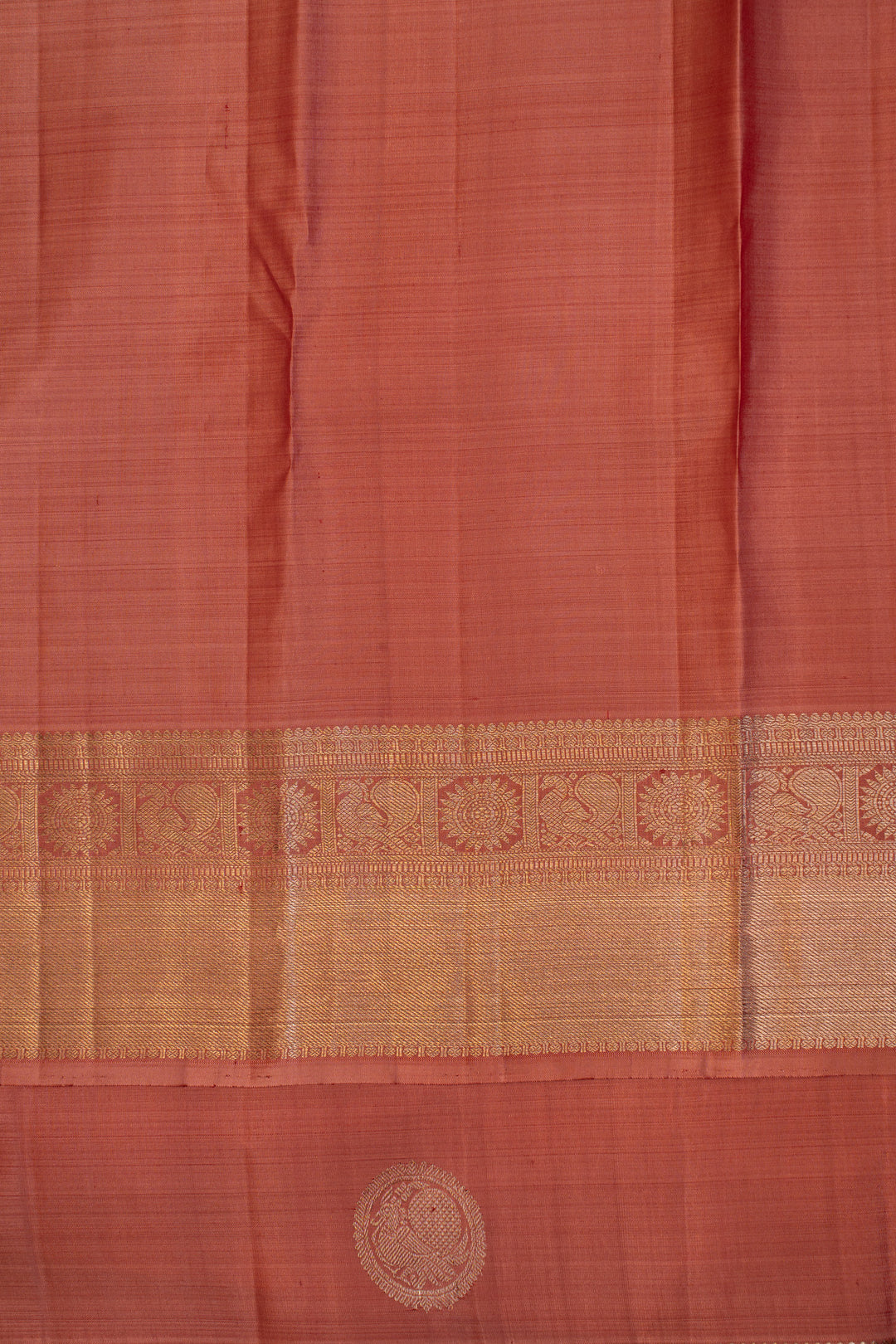 Rouge pink pastel pure Kanchipuram silk saree