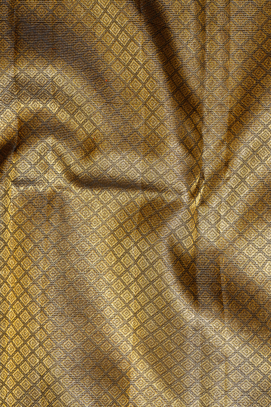 Black and Silver Zari Stripes Pure Kanchipuram Silk Saree - Clio Silks