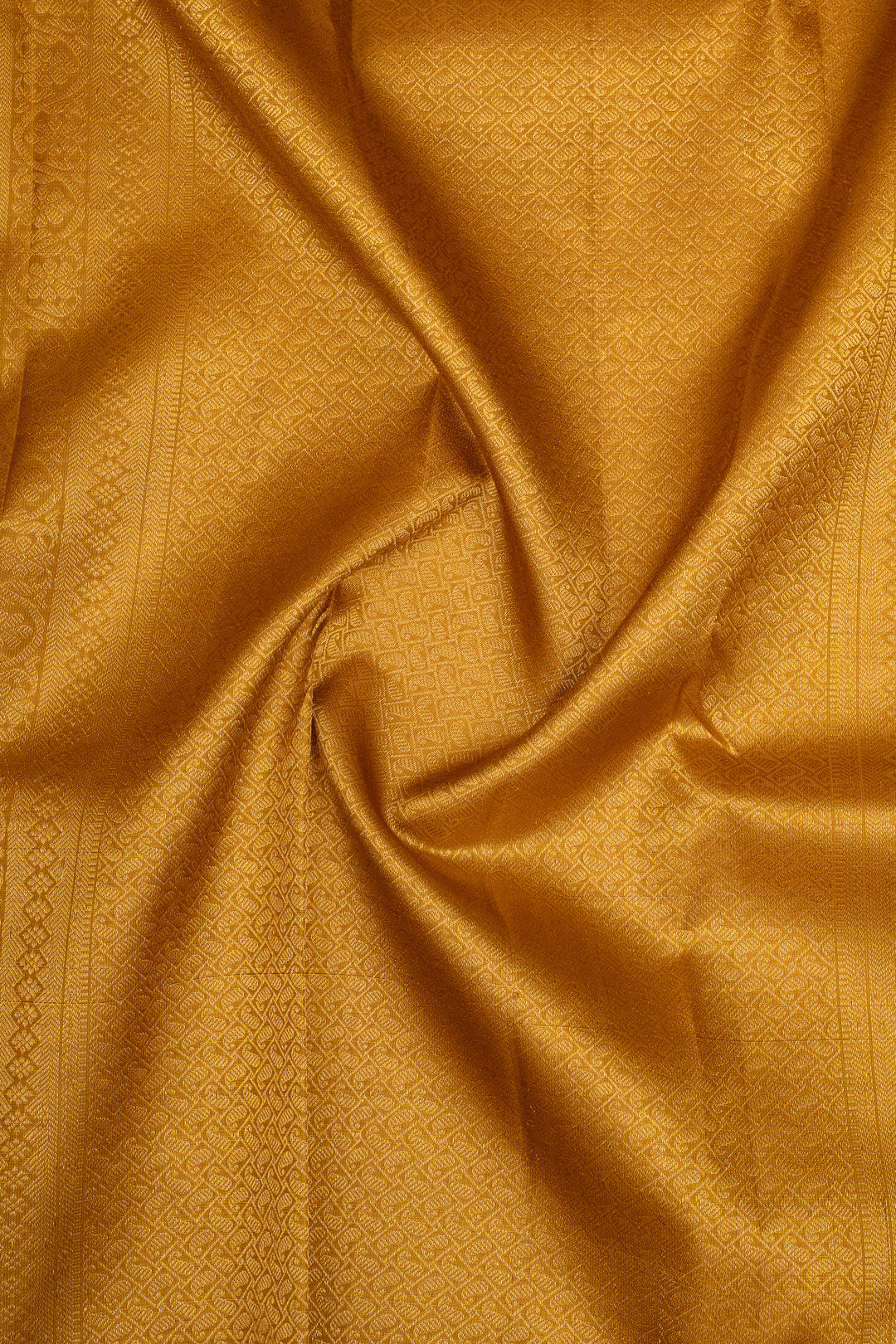 Mustard Traditional Pure Kanchipuram Silk Saree