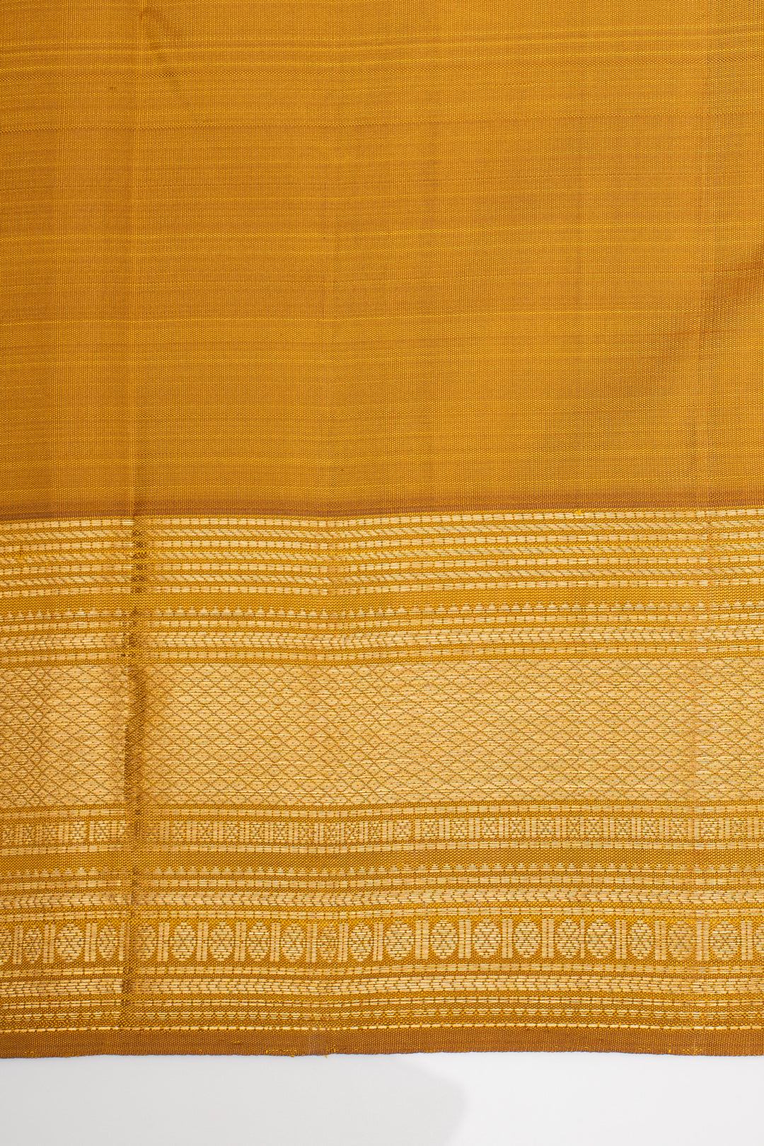 Mustard Traditional Pure Kanchipuram Silk Saree
