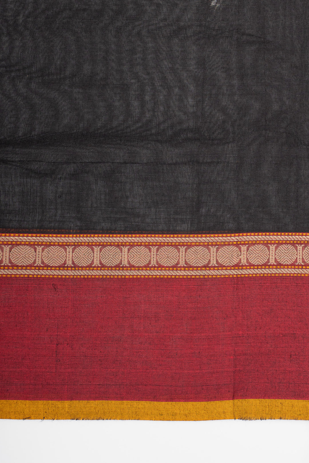 Black Stripes Pure Cotton Saree