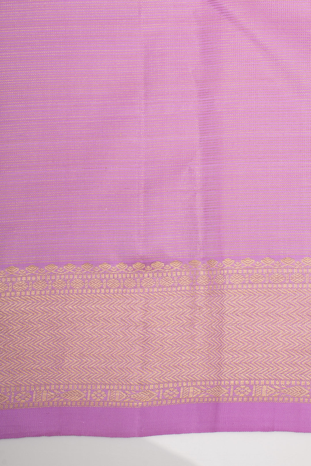 Lilac Pink Vairaoosi Pure Kanchipuram Silk Saree