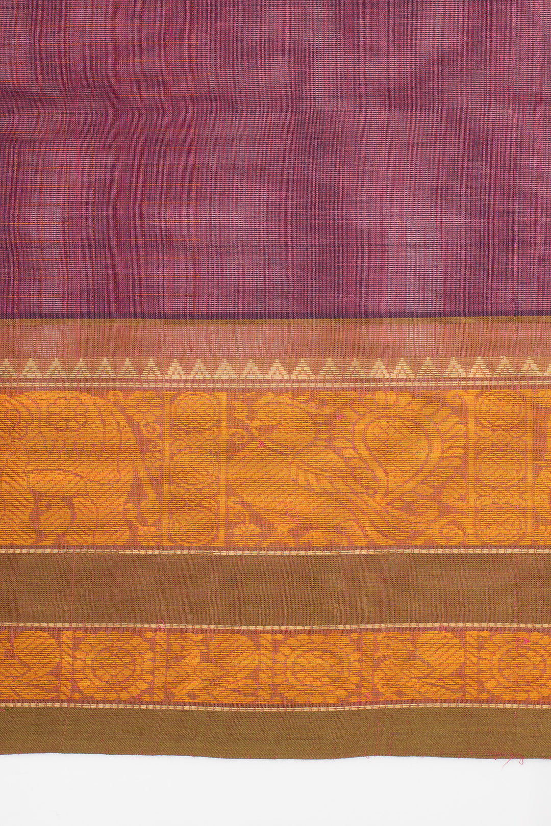 Pink Checks Pure Cotton Saree