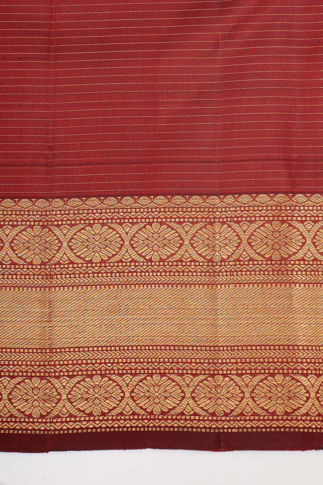 Red Zari Checks Traditional Pure Kanchipuram Silk Saree