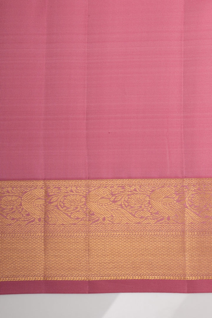 Baby Pink Traditional Pure Kanchipuram Silk Saree