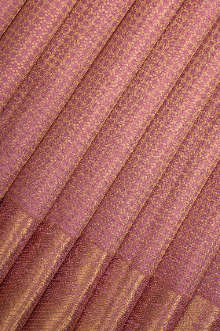 Baby Pink Traditional Pure Kanchipuram Silk Saree