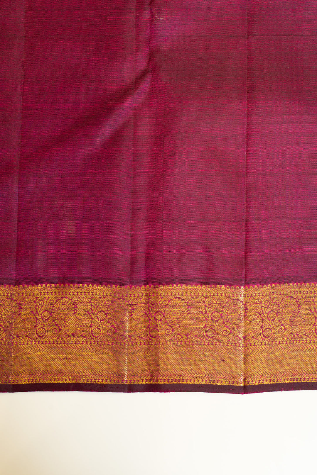 Sangria purple vairaoosi checks pure Kanchipuram silk saree