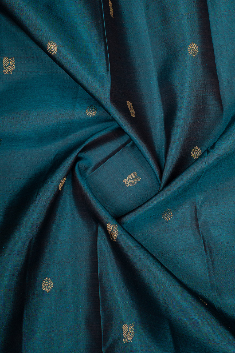 Anandha Blue and Jamun Pure Kanchipuram Silk Saree
