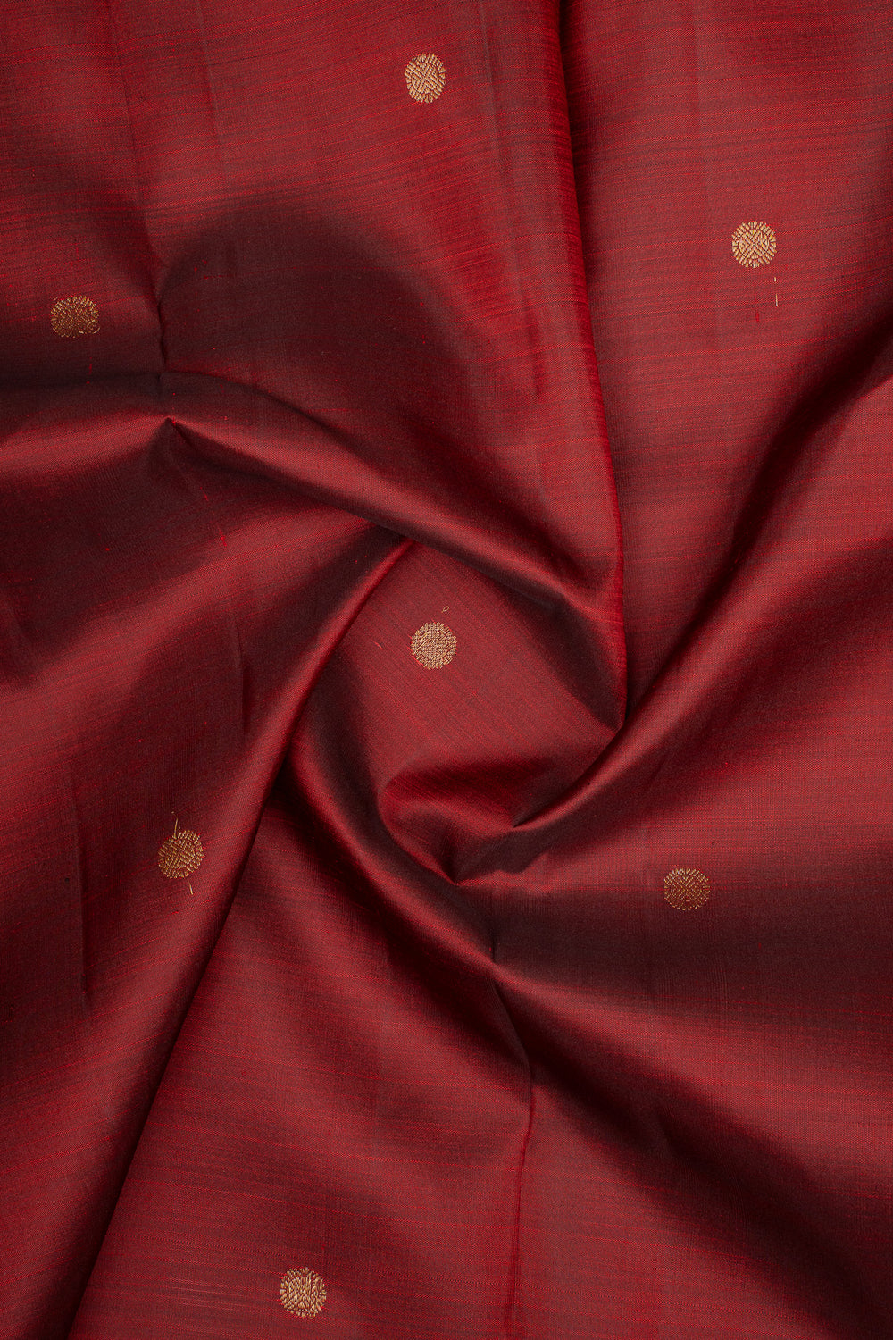 Maroon and Red Stripes Pure Kanchipuram Silk Saree