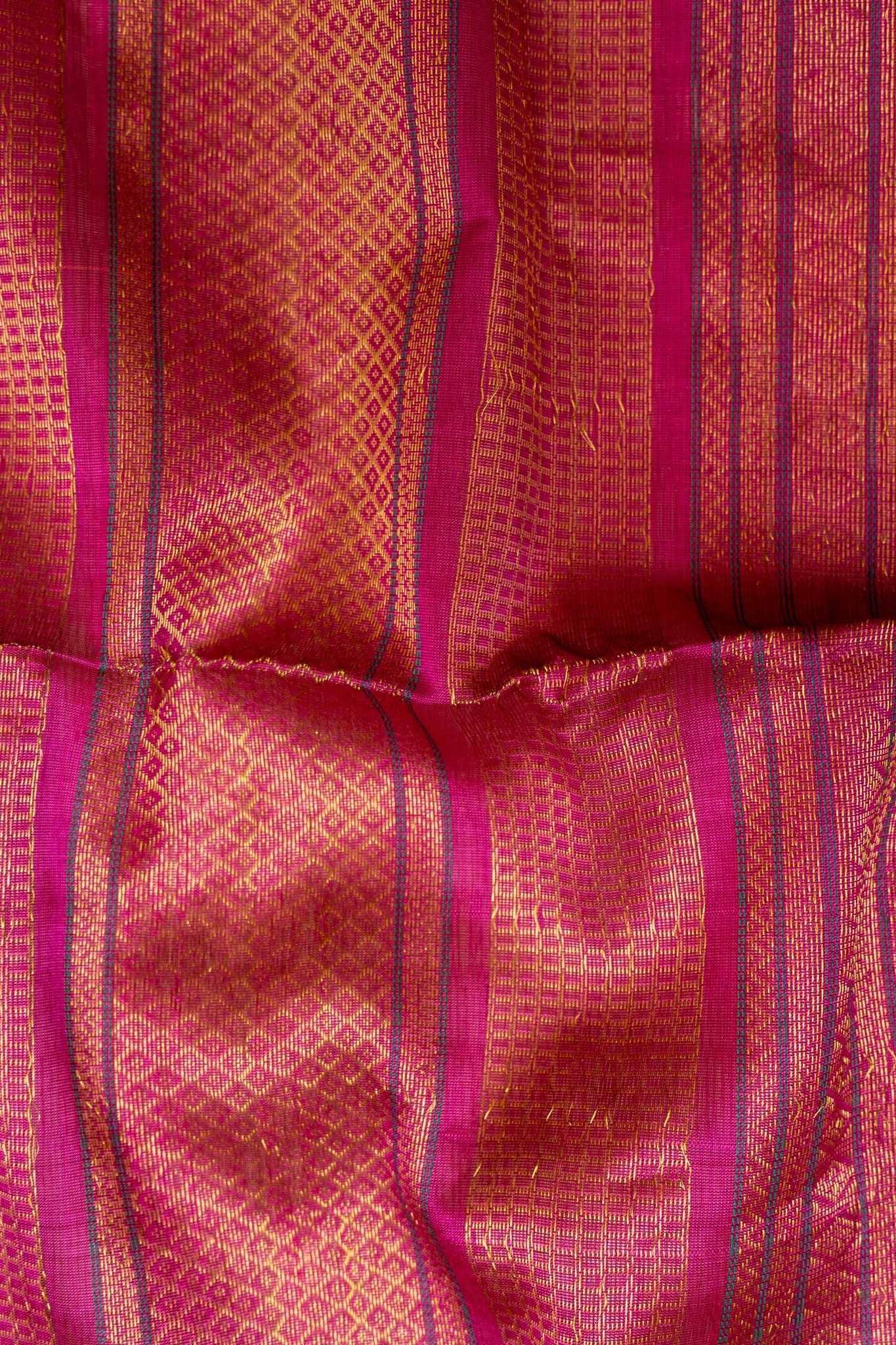 Pink Thread Jacquard Handloom Pure Silk Cotton Saree - Clio Silks