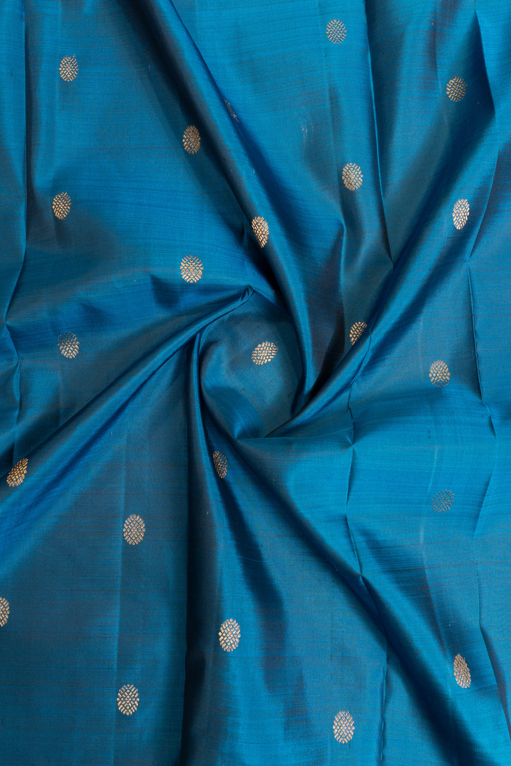 Anandha blue and brown traditional pure Kanchipuram silk saree