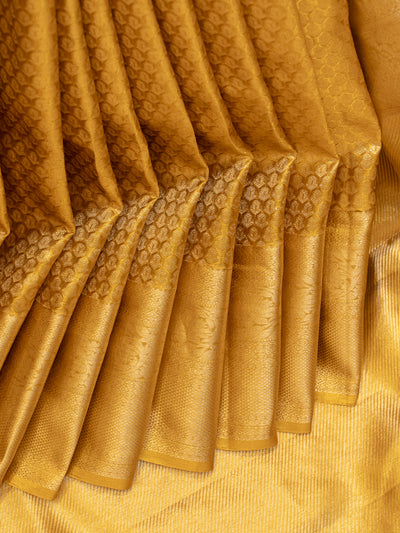 Gold tissue brocade pure Kanchipuram silk saree