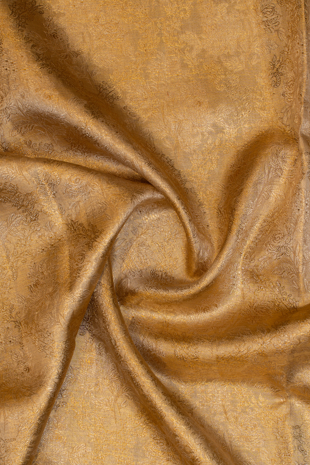 Gold tissue floral pure Kanchipuram silk saree