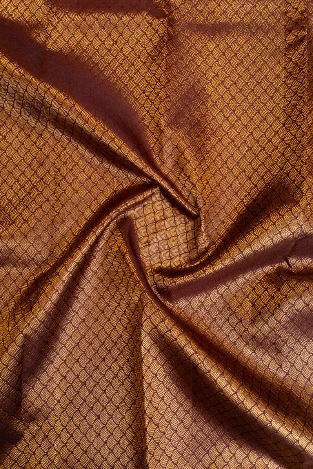 Sangria purple and gold traditional pure Kanchipuram silk saree