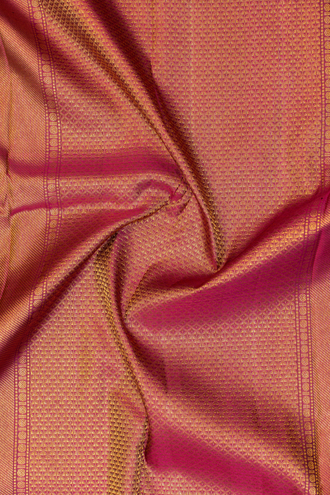 Matte purple brocade pure Kanchipuram silk saree