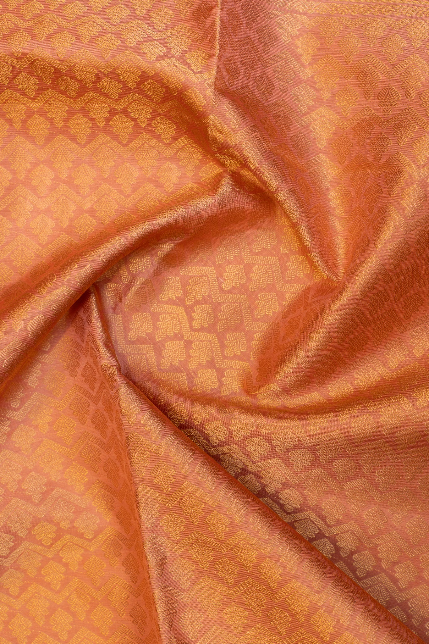 Elaichi green and peach tie and dye pure soft silk saree