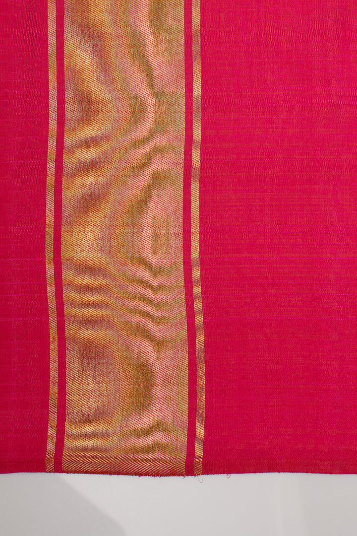 Pink Annapakshi 8 Kol Pure Kanchipuram Silk Saree