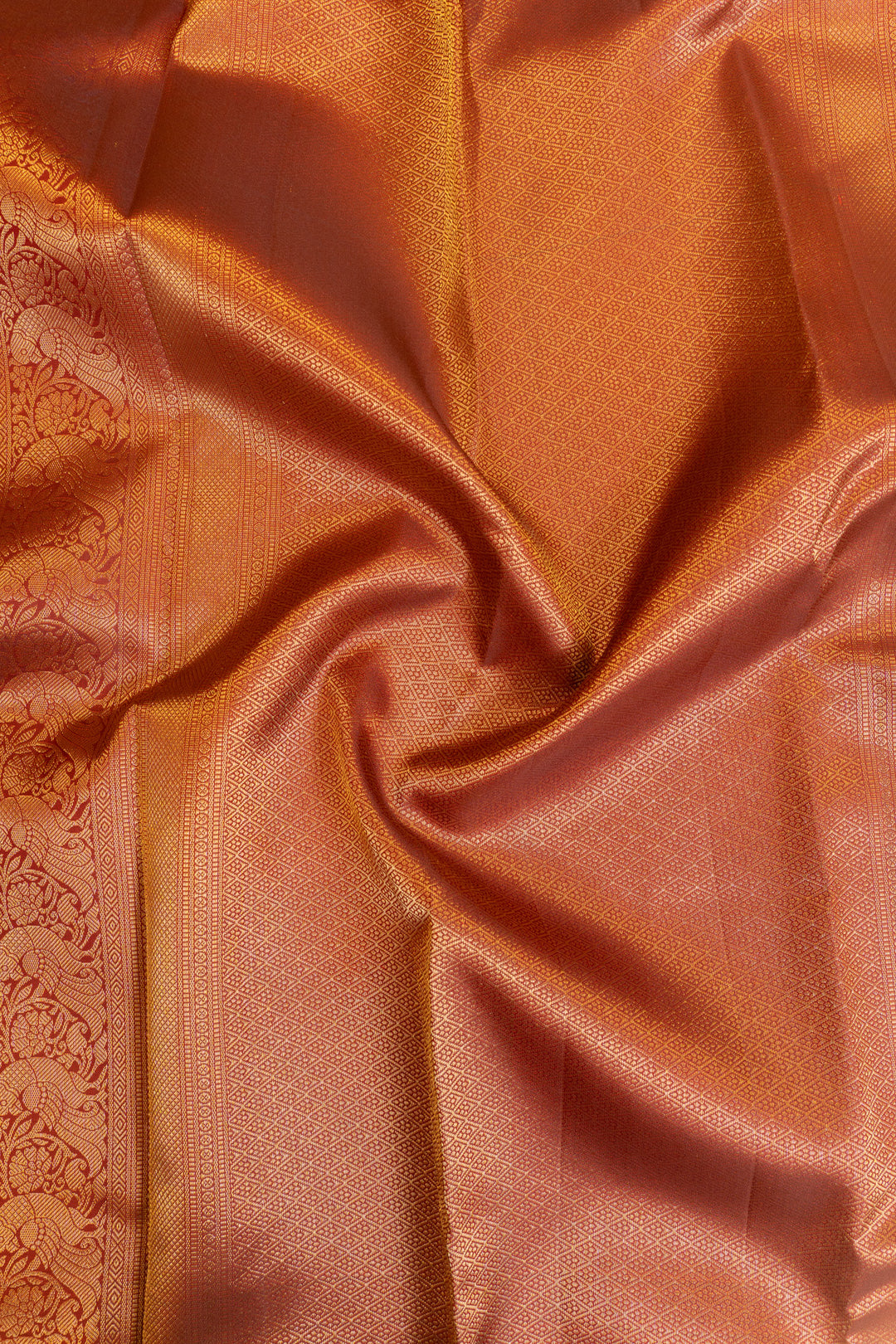 Maroon brocade pure Kanchipuram silk saree