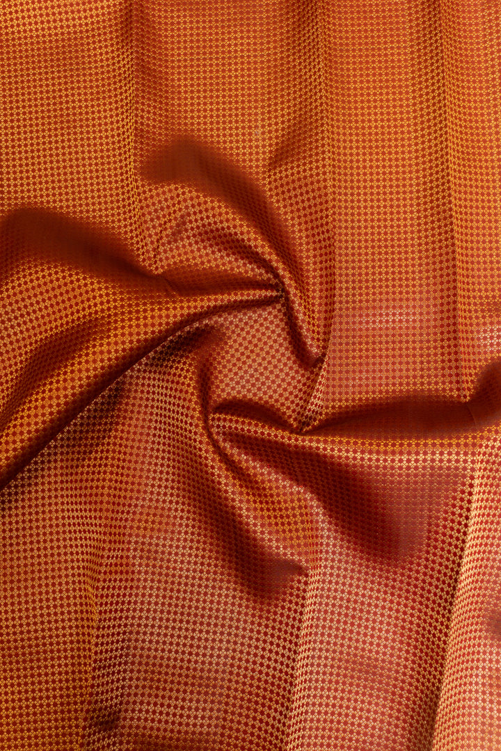 Maroon brocade pure Kanchipuram silk saree