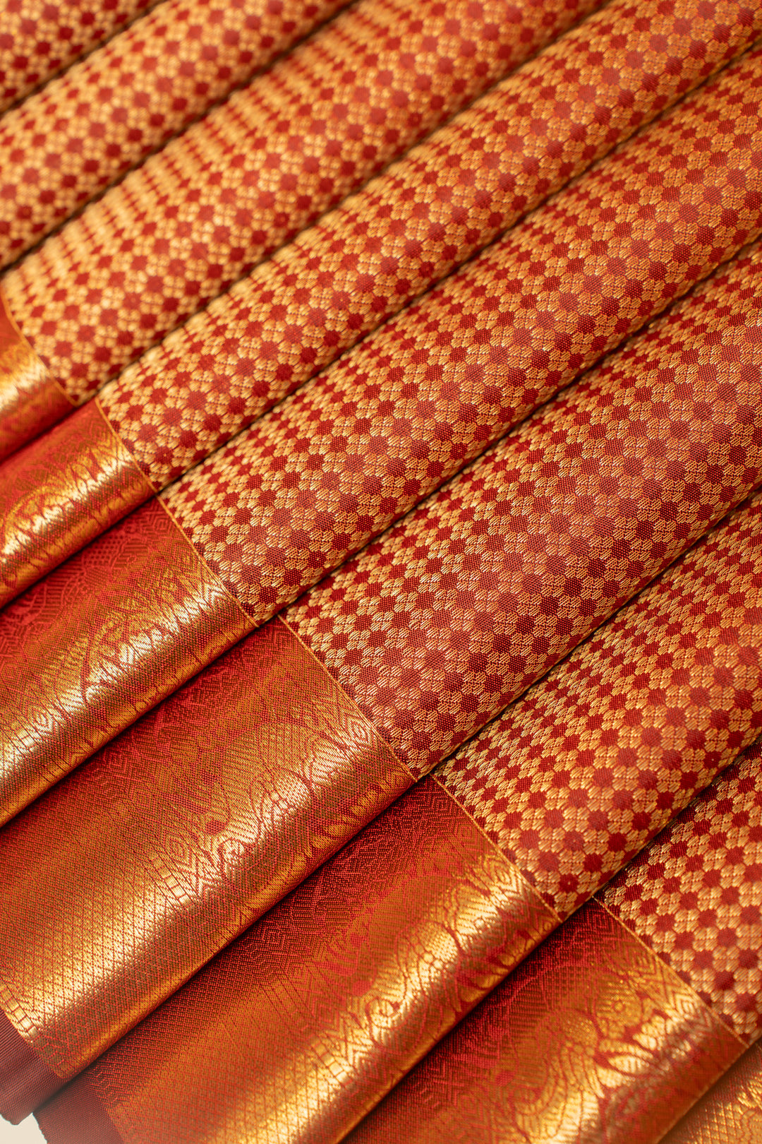Maroon brocade pure Kanchipuram silk saree