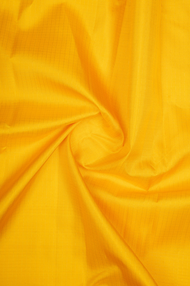 Yellow Traditional Pure Kanchipuram Silk Saree