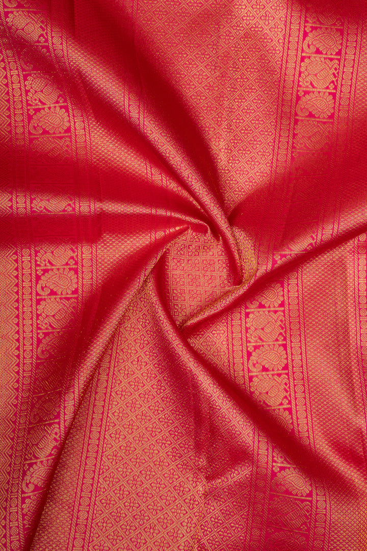 Mulberry Purple Traditional Pure Kanchipuram Silk Saree