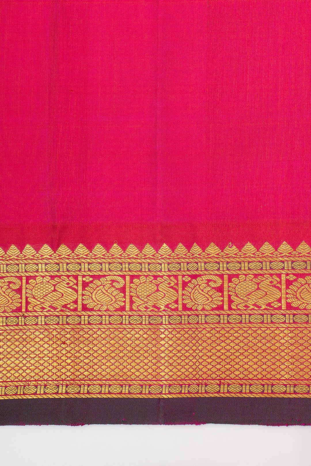 Mulberry Purple Traditional Pure Kanchipuram Silk Saree