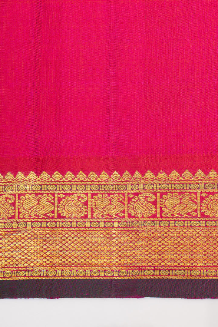 Mulberry Purple Traditional Pure Kanchipuram Silk Saree