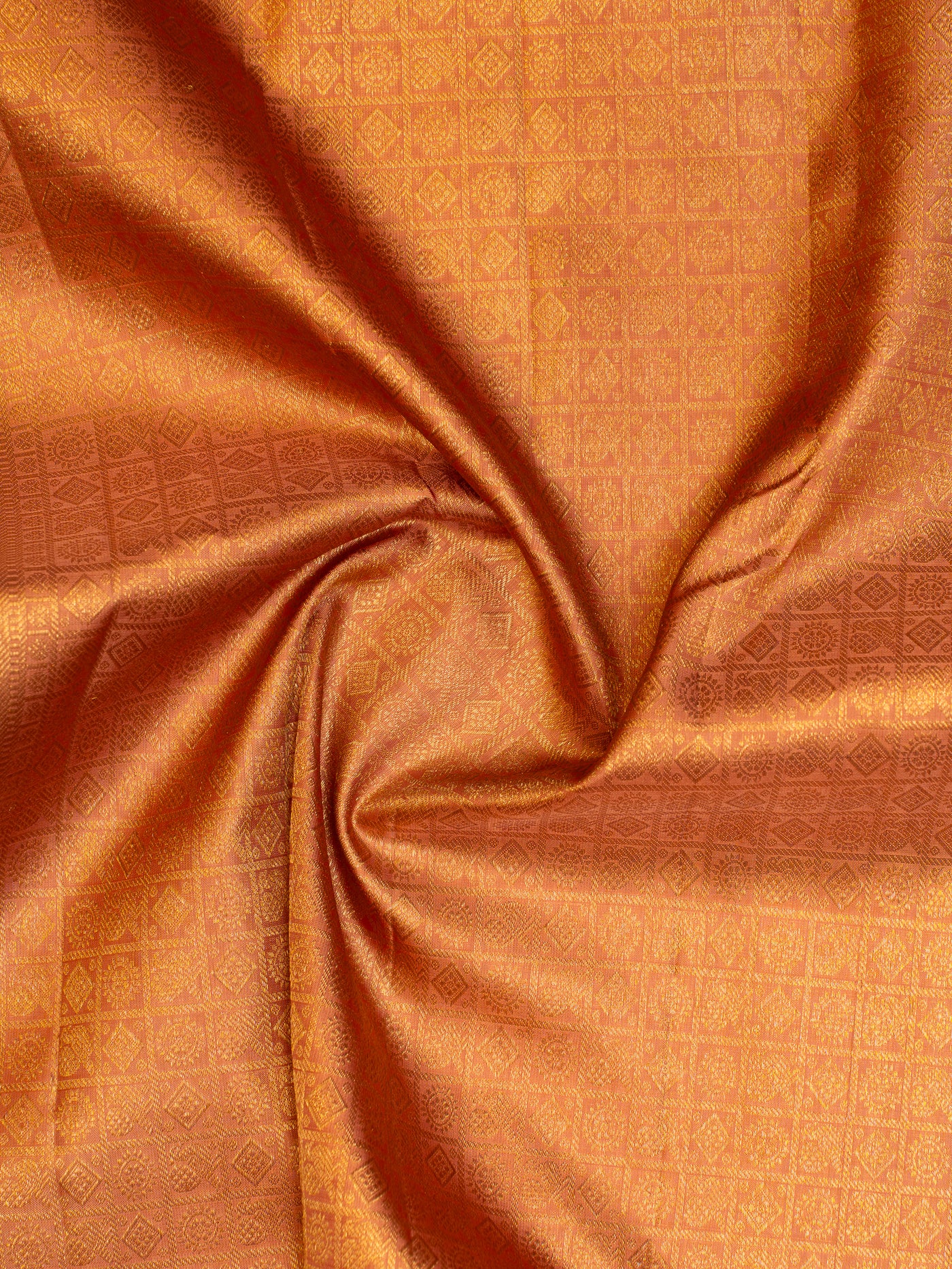 Rouge Pink Rettai Pettu Pure Pastel Kanchipuram Silk Saree