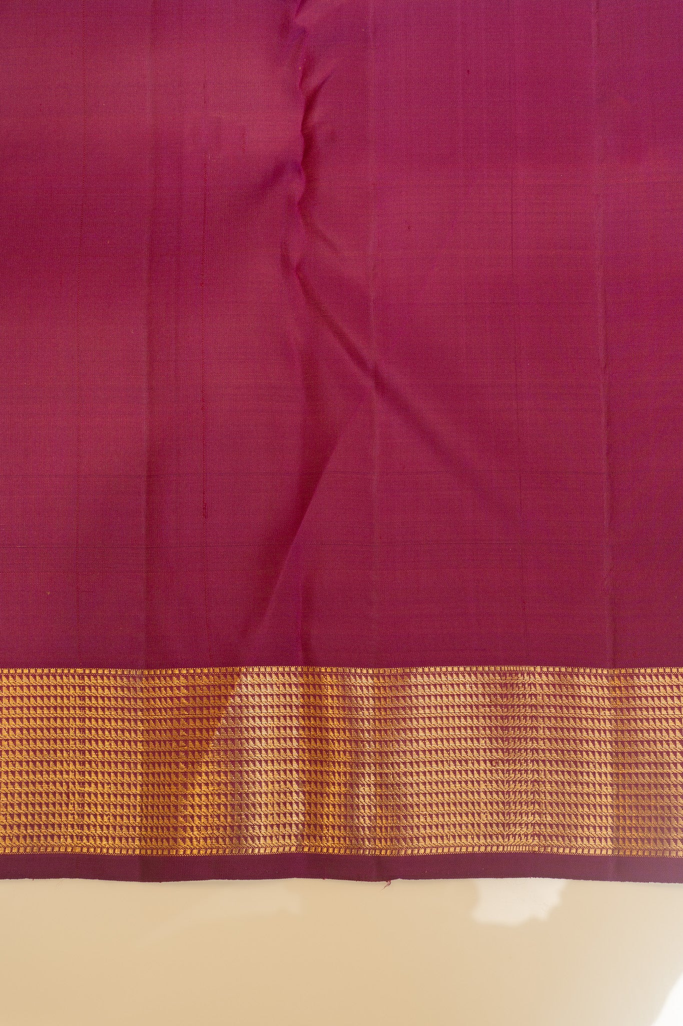 Blush pink Muthu zari brocade pure Kanchipuram silk saree