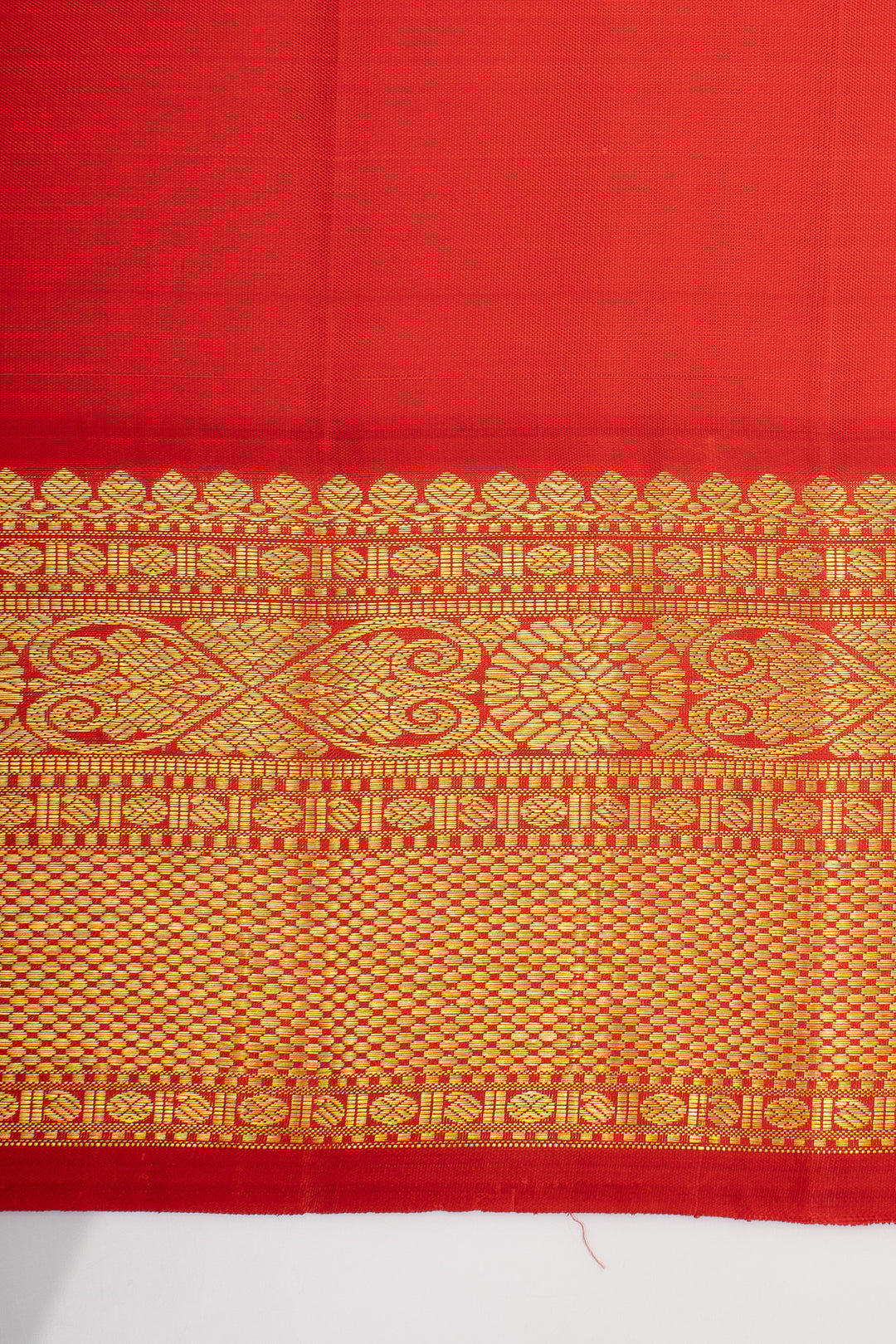 Beige Ganga Jamuna Pure Kanchipuram Silk Saree