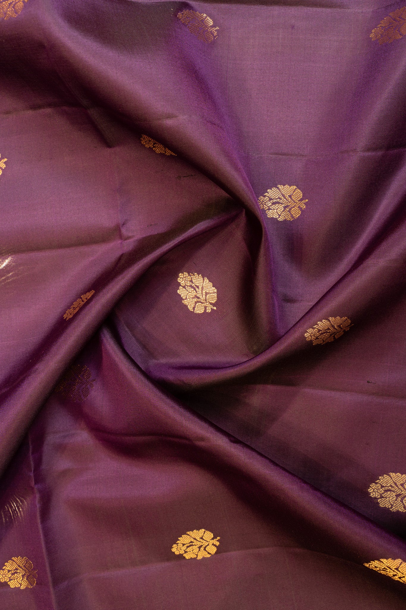 Purple and peach tie and dye pure soft silk saree