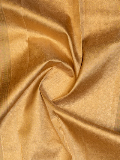 Champagne Gold Traditional Pure Kanjivaram Silk Saree