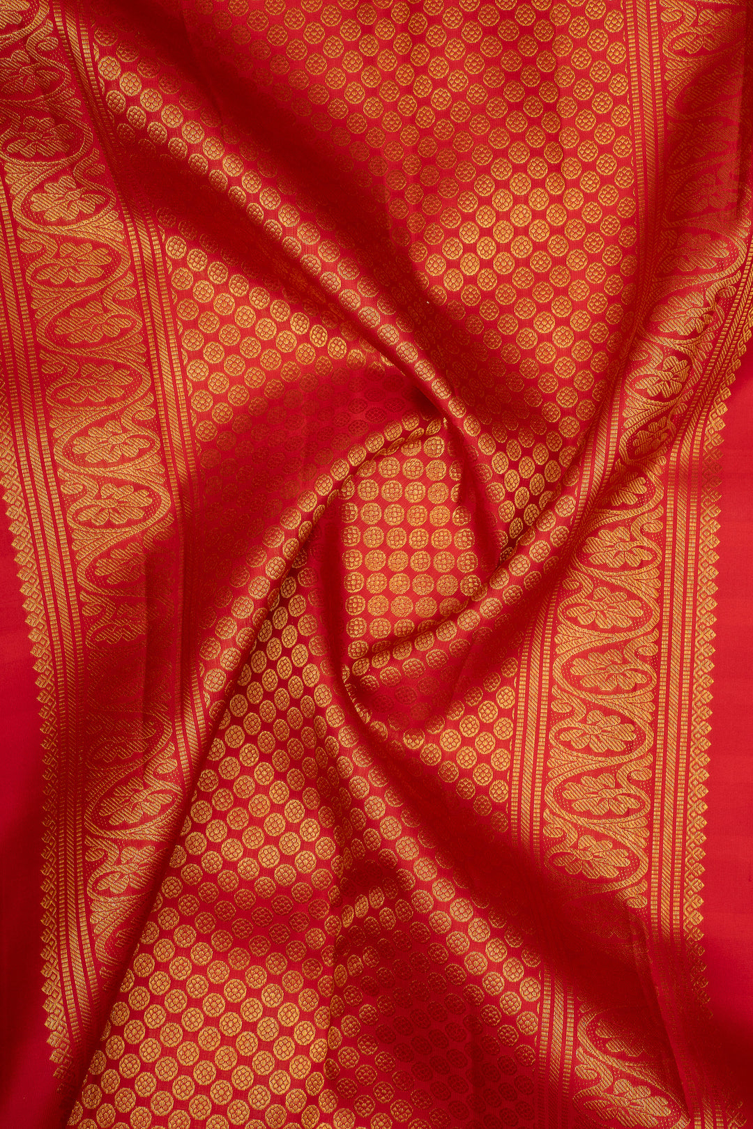 Palum Pazhamum Checks Pure Kanchipuram Silk Saree